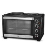 Life Kouzinaki 302 Ηλεκτρικό Φουρνάκι 30lt με 2 Εστίες και Αέρα ΕΩΣ 12 ΔΟΣΕΙΣ