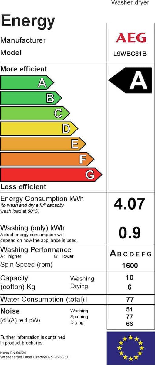 L9WBC61B_04-928.jpeg AEG L9WBC61B Πλυντήριο/Στεγνωτήριο Ρούχων 10kg/6kg A ΕΩΣ 12 ΔΟΣΕΙΣ - Image 2