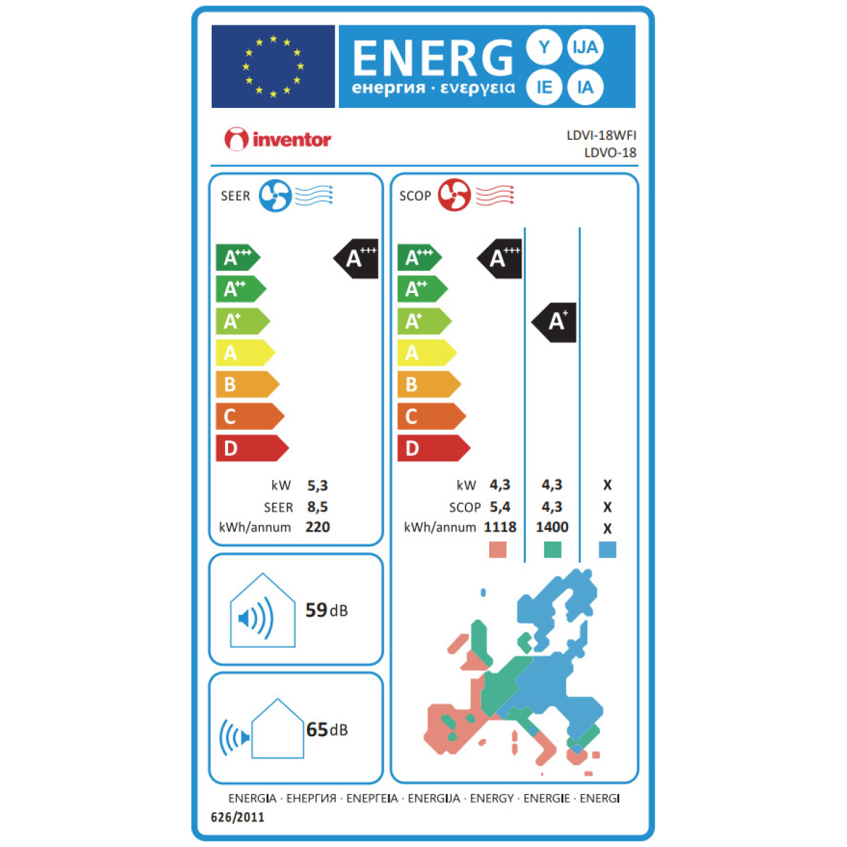 INVENTOR Legend LDVI-24WFI/LDVO-24 Κλιματιστικό Inverter 24000 BTU A+++/A+ με Ιονιστή και WiFi ΕΩΣ 12 ΔΟΣΕΙΣ - Image 5