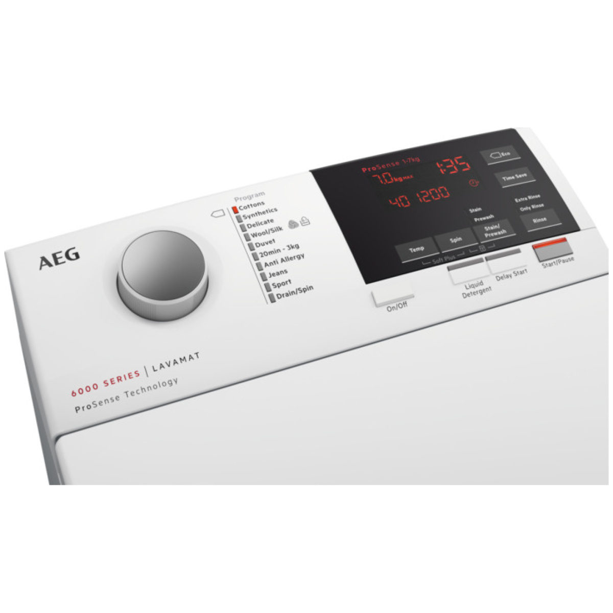 AEG LTN6G271E Πλυντήριο Ρούχων Ανω Φόρτωσης 7kg E ΕΩΣ 12 ΔΟΣΕΙΣ - Image 3