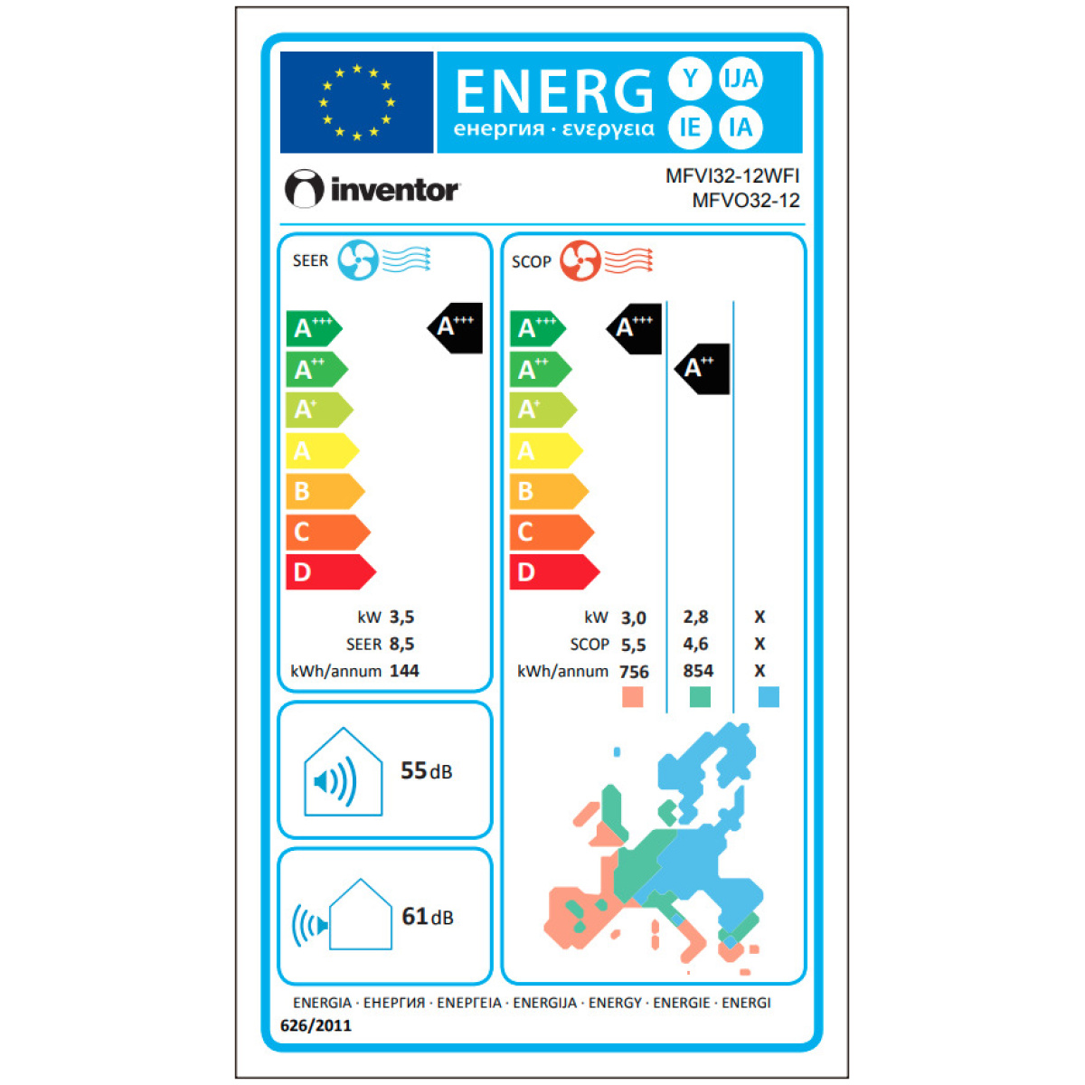 INVENTOR COMFORT MFVI32-12WIFI/MFVO32-12 Κλιματιστικό Inverter 12000Btu με Ιονιστή και WiFi A+++/A+++ ΕΩΣ 12 ΔΟΣΕΙΣ - Image 6