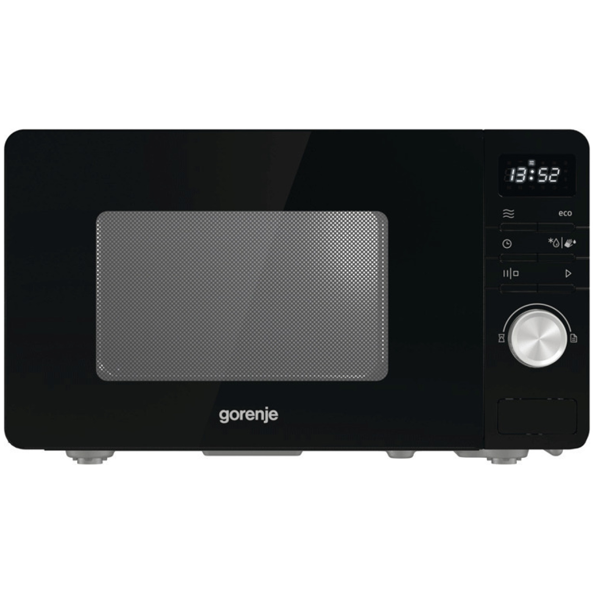 GORENJE MO20A3B Φούρνος Μικροκυμάτων 20lt Μαύρος ΕΩΣ 12 ΔΟΣΕΙΣ - Image 1