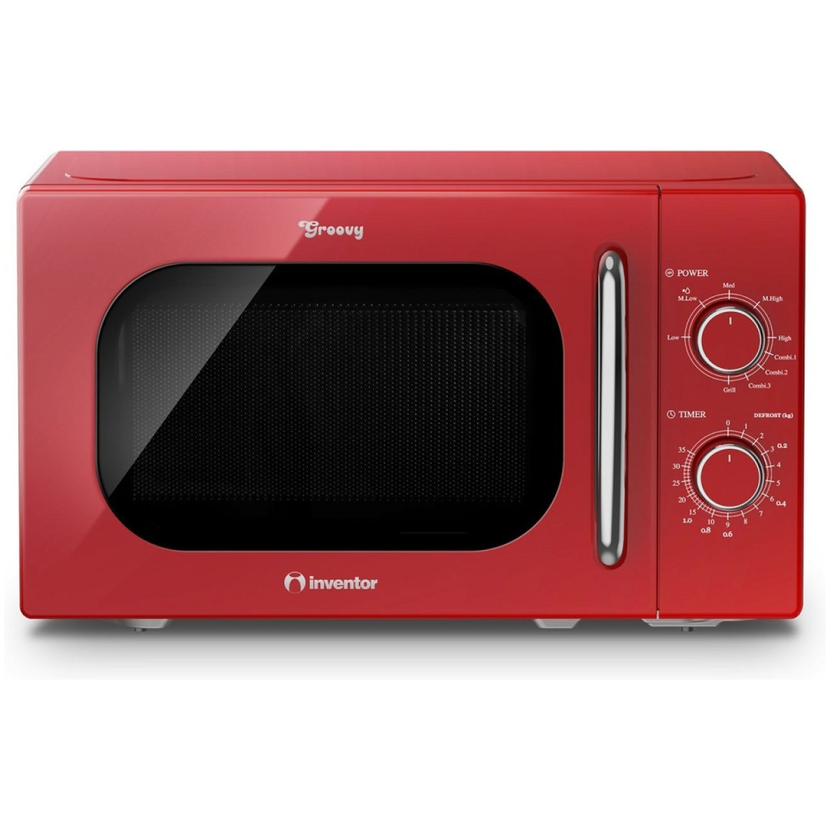 Inventor MWOR-20LR Φούρνος Μικροκυμάτων με Grill 20lt Κόκκινο ΕΩΣ 12 ΔΟΣΕΙΣ - Image 1
