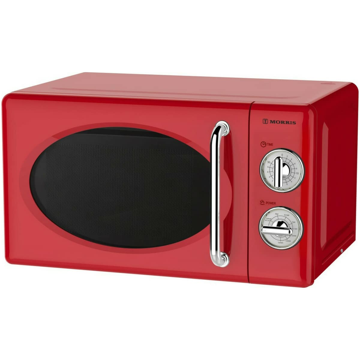 MORRIS MWRS-20700R Φούρνος Μικροκυμάτων Retro Red 800W ΕΩΣ 12 ΔΟΣΕΙΣ - Image 1