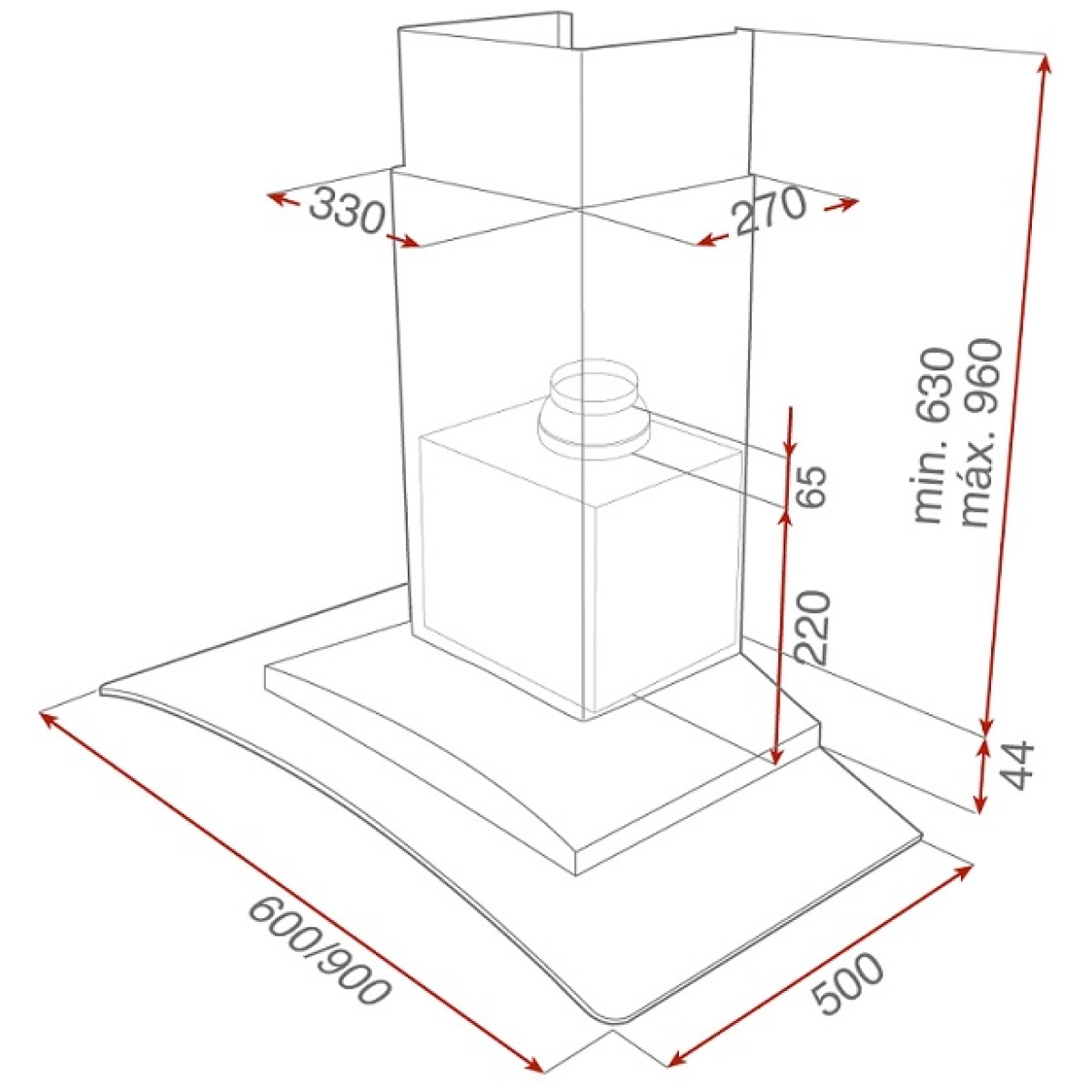 TEKA NC 680 Απορροφητήρας Καμινάδα Inox ΕΩΣ 12 ΔΟΣΕΙΣ - Image 3