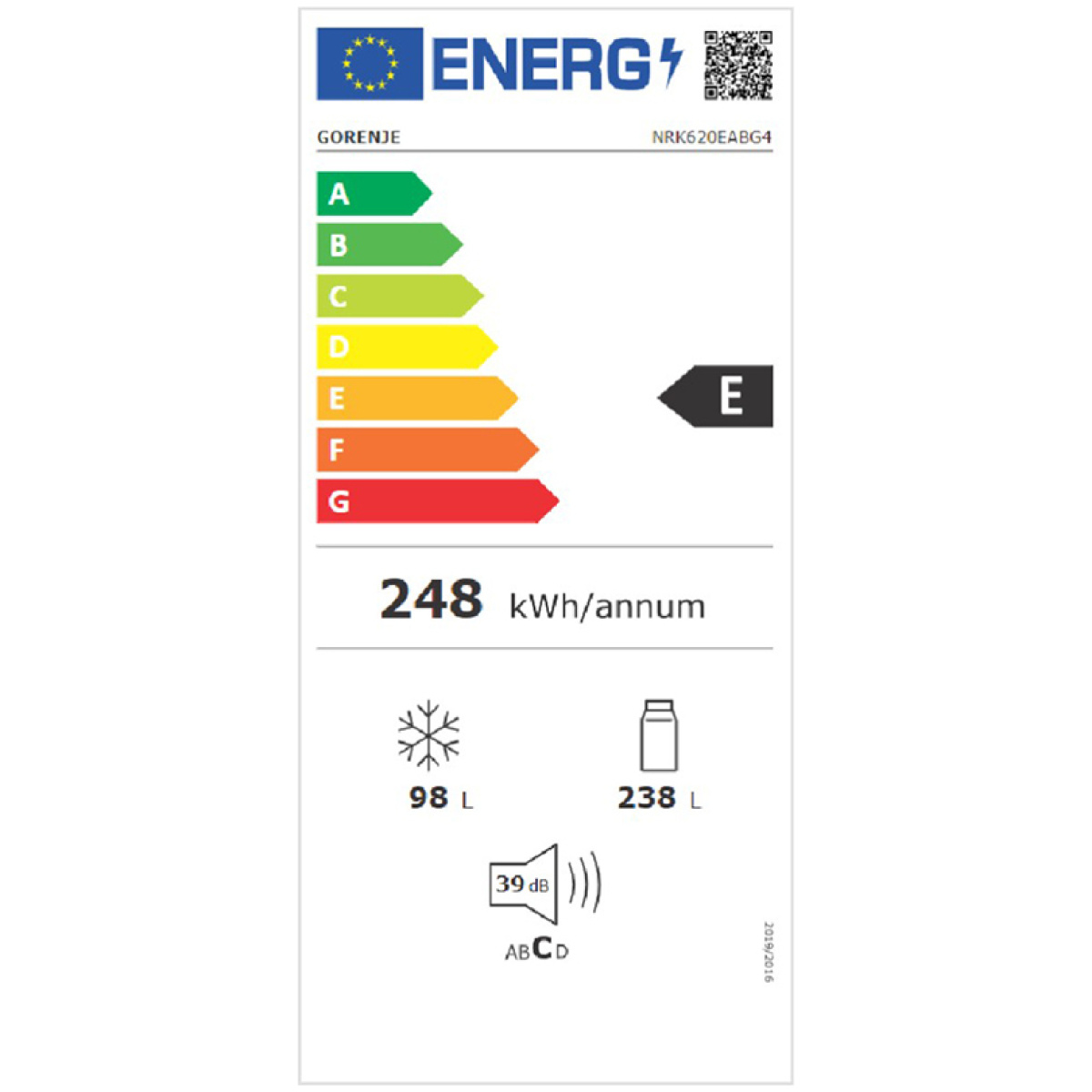 Ψυγειοκαταψύκτης Gorenje NRK620EABG4 336lt, Total No Frost 201x59.5x59, Black ΕΩΣ 12 ΔΟΣΕΙΣ - Image 3