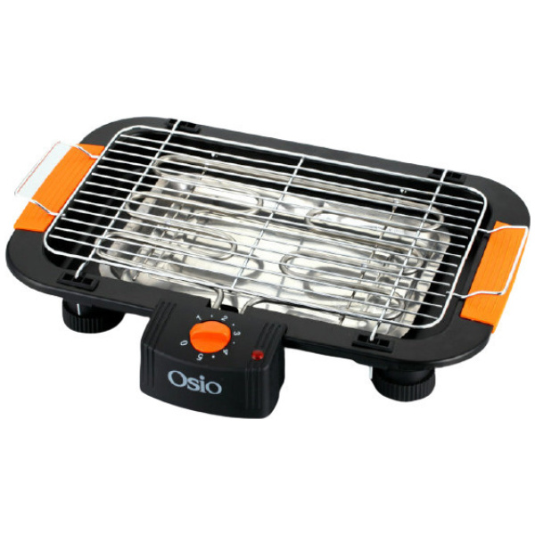 OSIO OGB-2437 Ηλεκτρική Ψησταριά με θερμοστάτη 2000W ΕΩΣ 12 ΔΟΣΕΙΣ