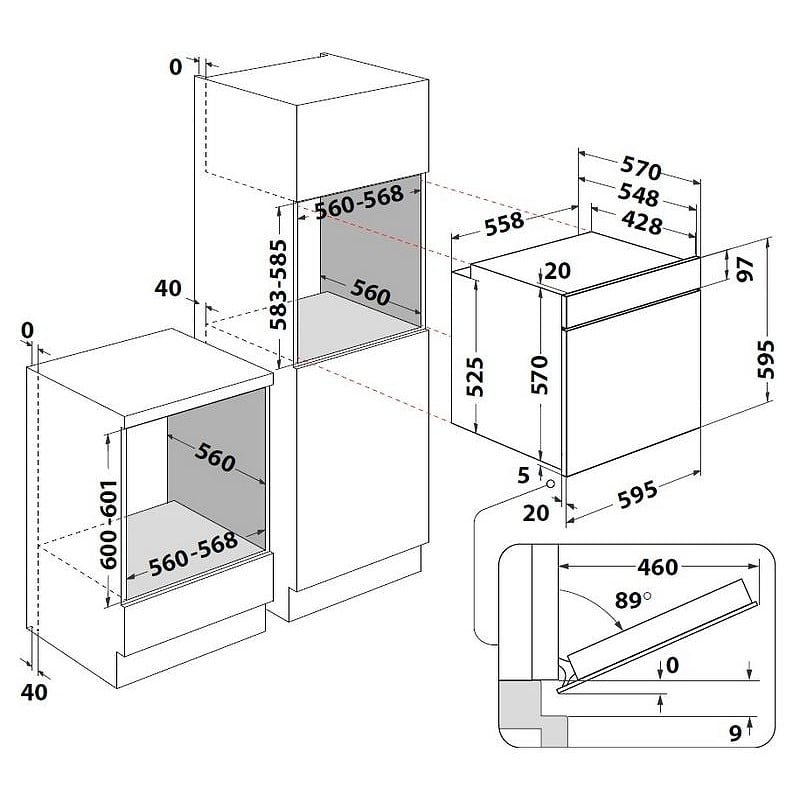OMK58HU1B_03-01a.jpg WHIRLPOOL OMR58HU1X Φούρνος άνω Πάγκου 71lt χωρίς Εστίες Π59.5εκ. Inox ΕΩΣ 12 ΔΟΣΕΙΣ - Image 2