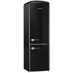GORENJE ONRK193BK Ψυγειοκαταψύκτης NoFrost Retro Black A+++ ΕΩΣ 12 ΔΟΣΕΙΣ