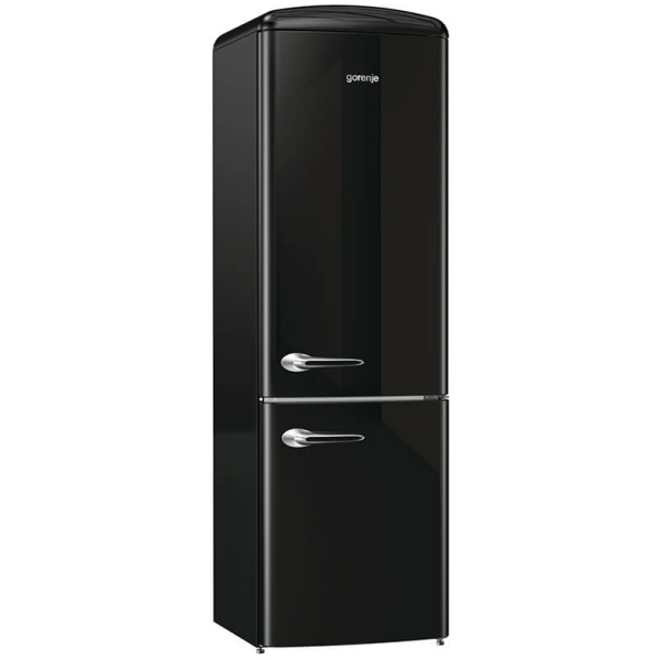 GORENJE ONRK193BK Ψυγειοκαταψύκτης NoFrost Retro Black A+++ ΕΩΣ 12 ΔΟΣΕΙΣ