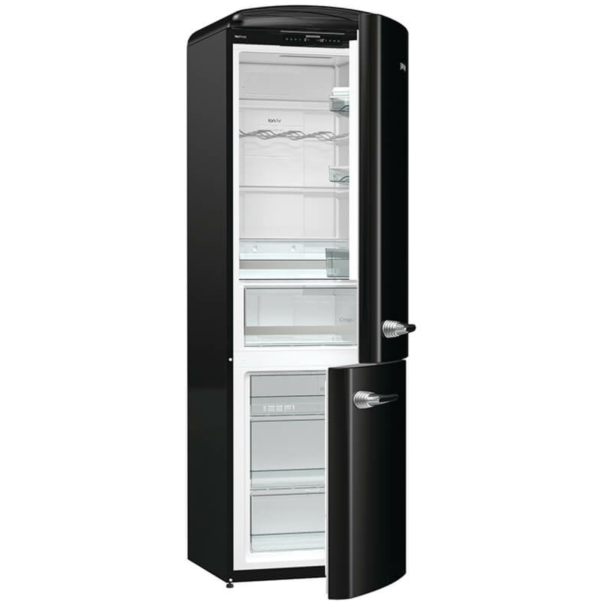 GORENJE ONRK193BK Ψυγειοκαταψύκτης NoFrost Retro Black A+++ ΕΩΣ 12 ΔΟΣΕΙΣ - Image 5