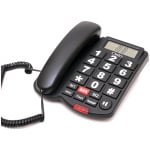 OSIO OSWB-4760B Τηλέφωνο με μεγάλα πλήκτρα, ανοιχτή ακρόαση και SOS ΕΩΣ 12 ΔΟΣΕΙΣ