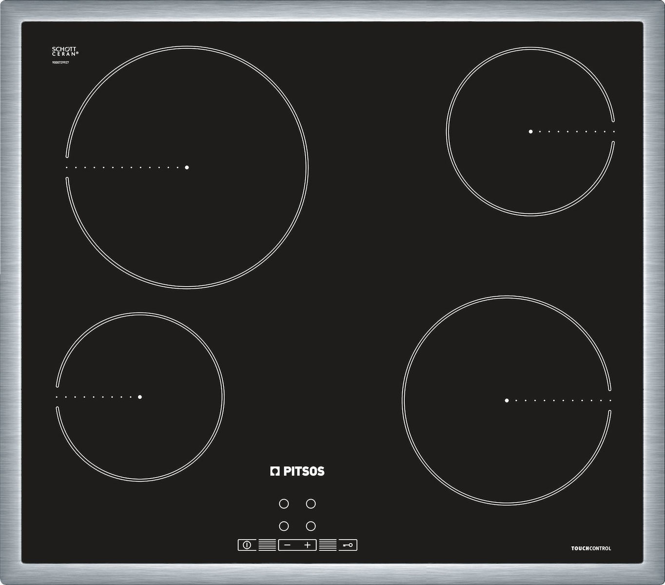 PA10FF00-B-b5e.jpeg PITSOS PA10FF00 ( PH10M40X0 + CRE645S06 ) Κουζίνα Εντοιχιζόμενη με Εστίες Κεραμικές ΕΩΣ 12 ΔΟΣΕΙΣ - Image 2