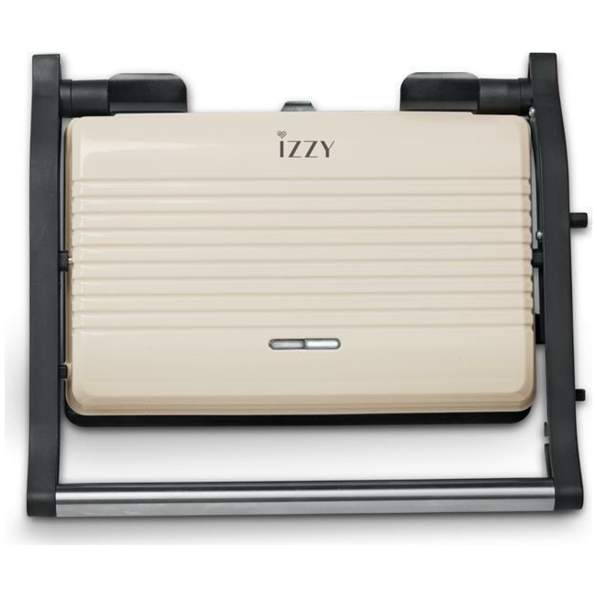 Izzy IZ-2025 Vintage Panini Τοστιέρα για 2 Τοστ 1000W Creme ΕΩΣ 12 ΔΟΣΕΙΣ - Image 1
