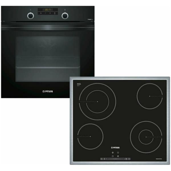 PITSOS PH33M42B0 + CRD645M06 Φούρνος άνω Πάγκου 71lt με Εστίες Κεραμικές ΕΩΣ 12 ΔΟΣΕΙΣ