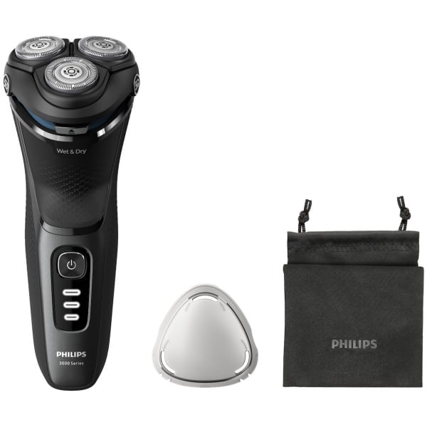 Philips S3244/12 Series 3000 Ξυριστική Μηχανή Προσώπου με Απλές Μπαταρίες ΕΩΣ 12 ΔΟΣΕΙΣ