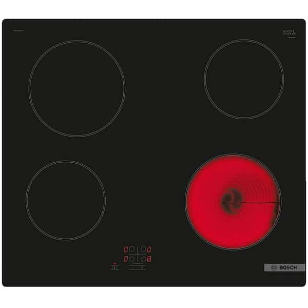 Bosch PKE61RAA2E Εντοιχιζόμενη Κεραμική εστία (Π59.2xΒ52.2cm) Μαύρη ΕΩΣ 12 ΔΟΣΕΙΣ