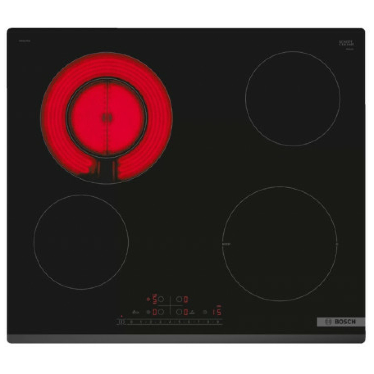 BOSCH PKF631FP3E Κεραμική Εστία Αυτόνομη με Λειτουργία Κλειδώματος 59.2x51.3εκ. ΕΩΣ 12 ΔΟΣΕΙΣ - Image 1