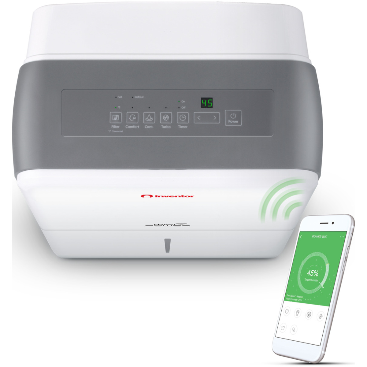 INVENTOR PWR-Wifi-30L Αφυγραντήρας 30Lt/24h ΕΩΣ 12 ΔΟΣΕΙΣ - Image 2