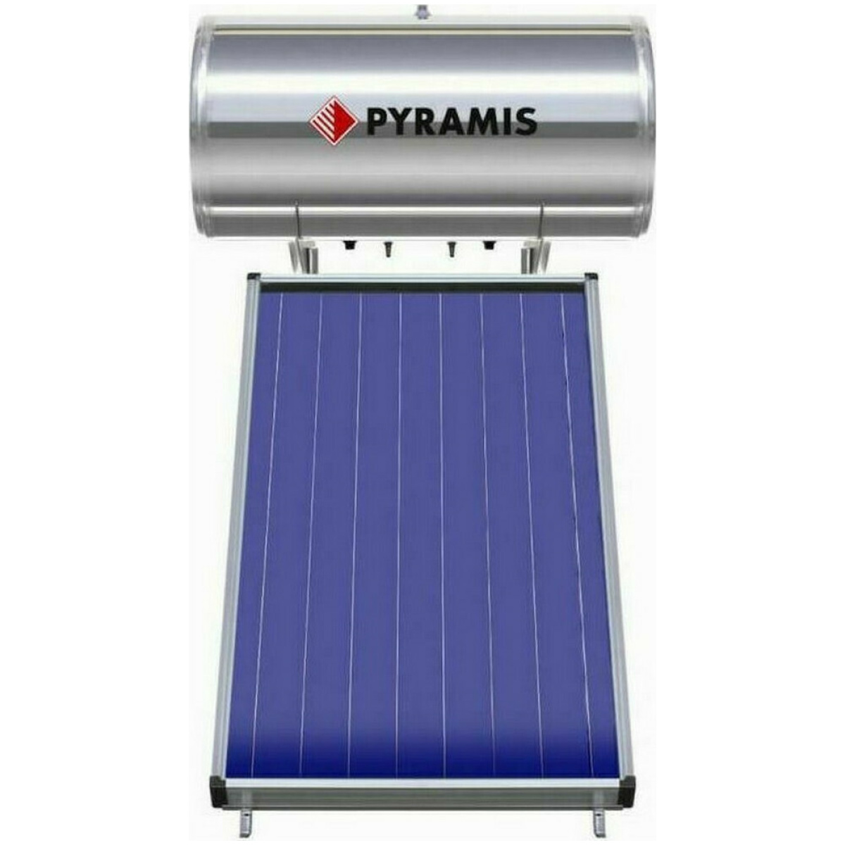 ΗΛΙΑΚΟΣ ΘΕΡΜΟΣΙΦΩΝΑΣ PYRAMIS ECOLINE 160LIT 026001105 ΤΡΙΠΛΗΣ ΕΝΕΡΓΕΙΑΣ ΕΩΣ 12 ΔΟΣΕΙΣ - Image 1