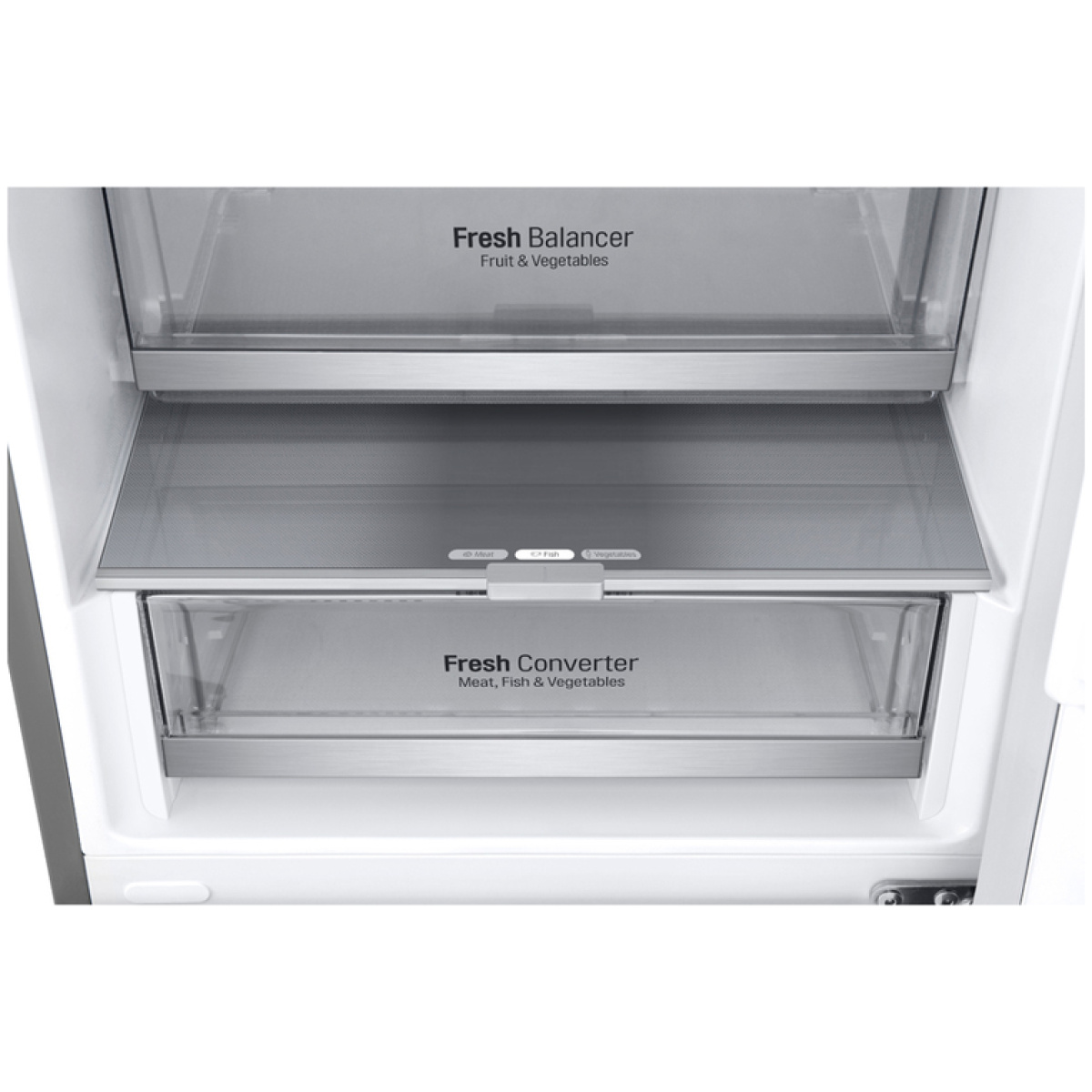 LG Ψυγειοκαταψύκτης 387lt Total NoFrost Υ203xΠ59.5xΒ67.5εκ. Inox GBV7280CMB ΕΩΣ 12 ΔΟΣΕΙΣ - Image 8