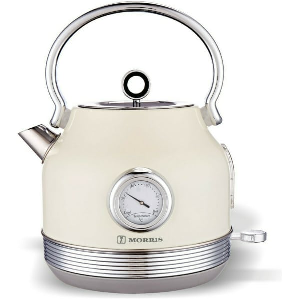 MORRIS R20810WKC Βραστήρας Retro Cream 1.7lt 2200W ΕΩΣ 12 ΔΟΣΕΙΣ