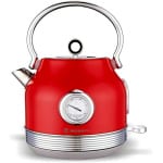 MORRIS R20812WKR Βραστήρας Retro Red 1.7lt 2200W ΕΩΣ 12 ΔΟΣΕΙΣ