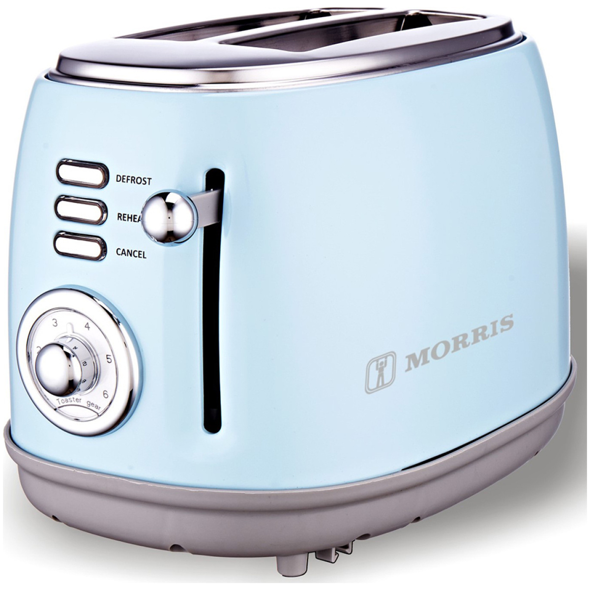 MORRIS R20817TSB Φρυγανιέρα 2 Θέσεων 850W Γαλάζιο ΕΩΣ 12 ΔΟΣΕΙΣ - Image 1