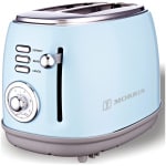 MORRIS R20817TSB Φρυγανιέρα 2 Θέσεων 850W Γαλάζιο ΕΩΣ 12 ΔΟΣΕΙΣ