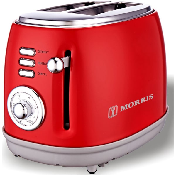 MORRIS R20816TSR Φρυγανιέρα 2 Θέσεων 850W Μαύρη ΕΩΣ 12 ΔΟΣΕΙΣ