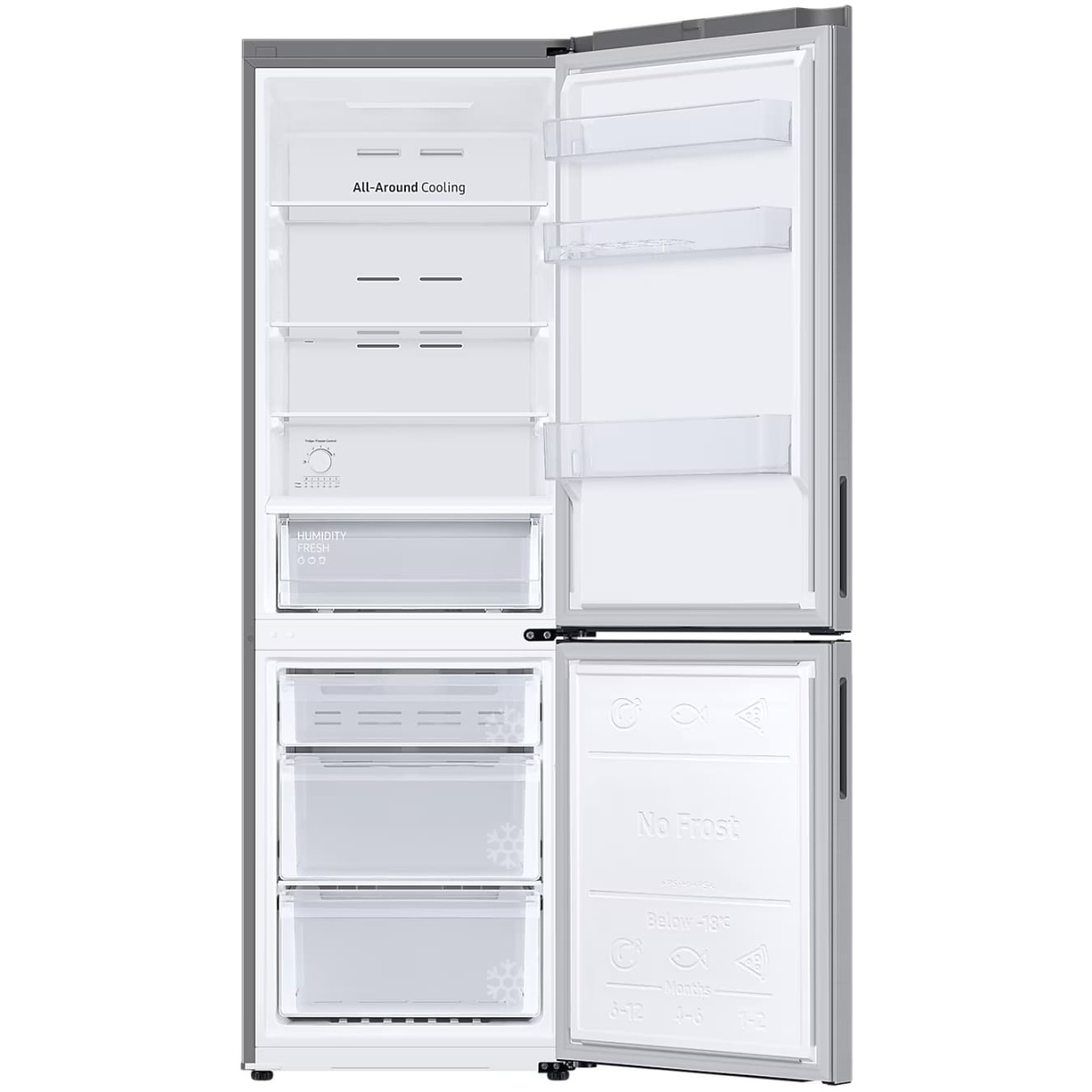 Samsung Ψυγειοκαταψύκτης 344lt NoFrost Υ185.3xΠ59.5xΒ63.7εκ. Inox RB33B610ESA/EF (ΕΩΣ 12 ΔΟΣΕΙΣ) - Image 4