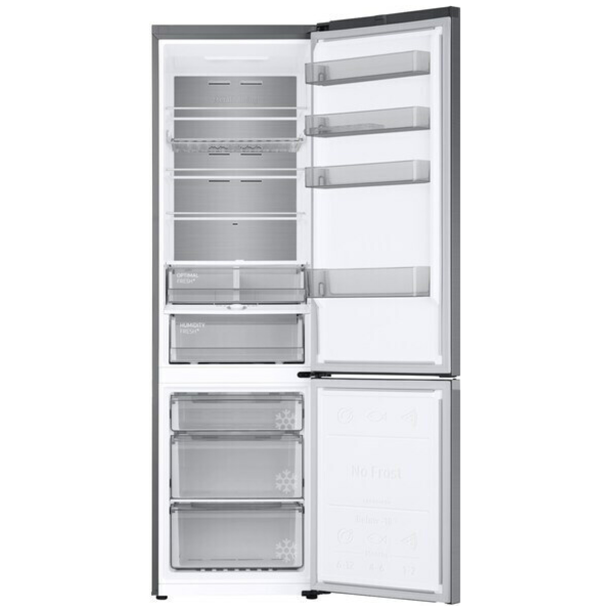 Samsung RB38C775CSR/EF Ψυγειοκαταψύκτης 390lt Total NoFrost Υ203xΠ59.5xΒ65.8cm Inox ΕΩΣ 12 ΔΟΣΕΙΣ - Image 2