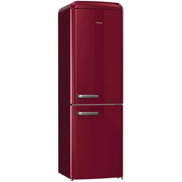 Hisense RB390N4RRD Retro Ψυγειοκαταψύκτης 300lt Total NoFrost Υ194xΠ60xΒ66.1cm Κόκκινος ΕΩΣ 12 ΔΟΣΕΙΣ