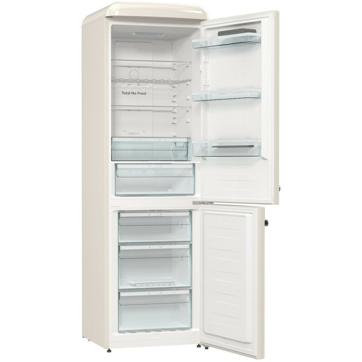 Hisense RB390N4RYD Retro Ψυγειοκαταψύκτης 300lt Total NoFrost Υ194xΠ60xΒ66.1εκ. Μπεζ ΕΩΣ 12 ΔΟΣΕΙΣ - Image 5