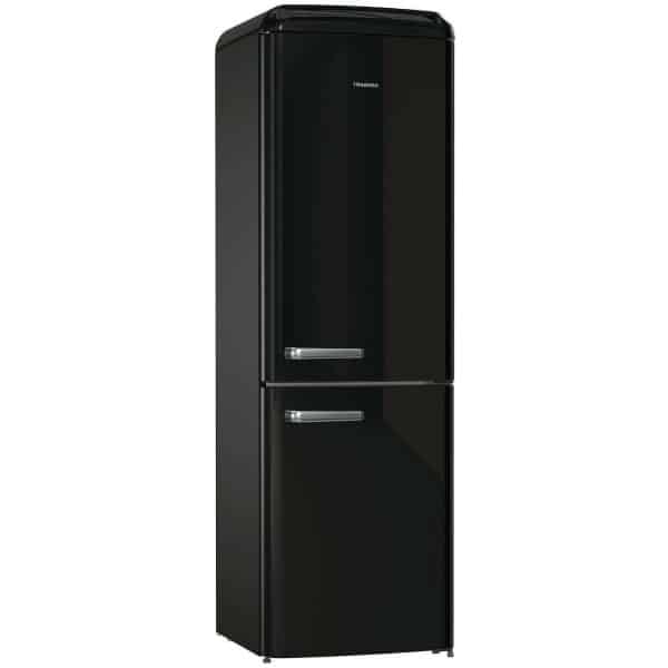 Hisense RB390N4RBD Retro Ψυγειοκαταψύκτης 300lt Total NoFrost Υ194xΠ60xΒ66.1εκ. Μαύρος ΕΩΣ 12 ΔΟΣΕΙΣ