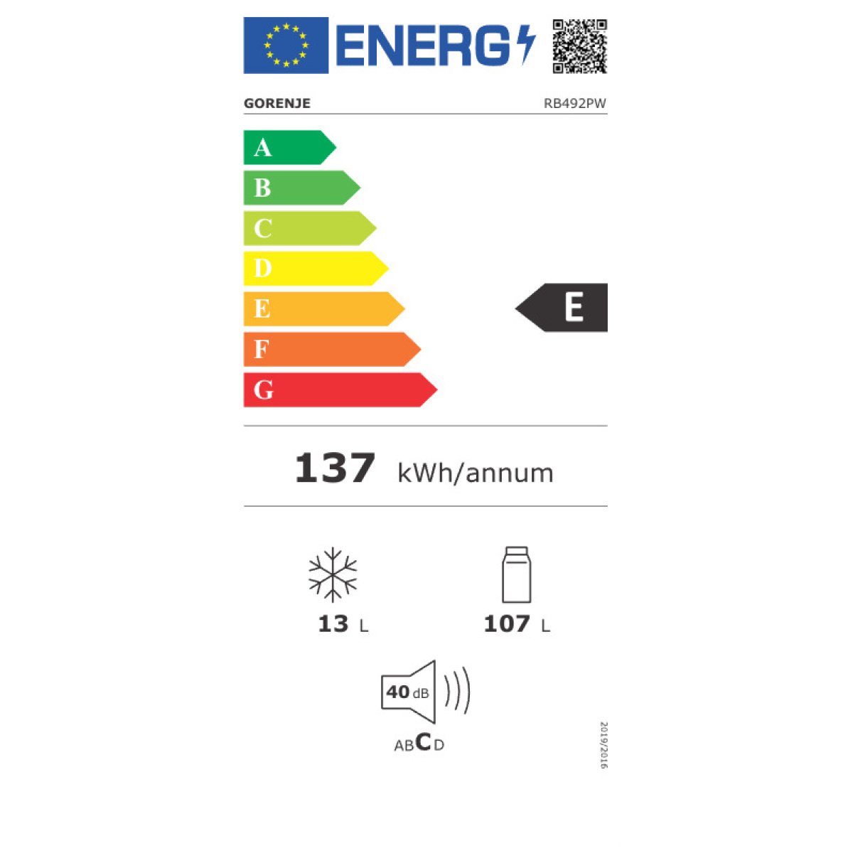 Gorenje RB492PW Mini Bar Υ84.5xΠ56xΒ57.9εκ. Λευκό - Image 2