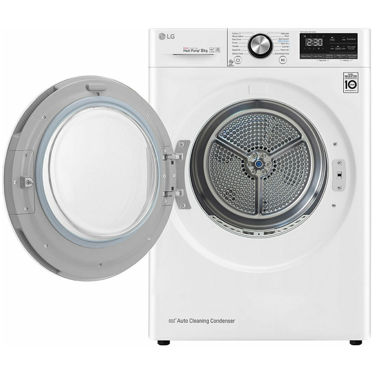 LG RC80V9AV3W Στεγνωτήριο Ρούχων 8kg A+++ με Αντλία Θερμότητας ΕΩΣ 12 ΔΟΣΕΙΣ - Image 2