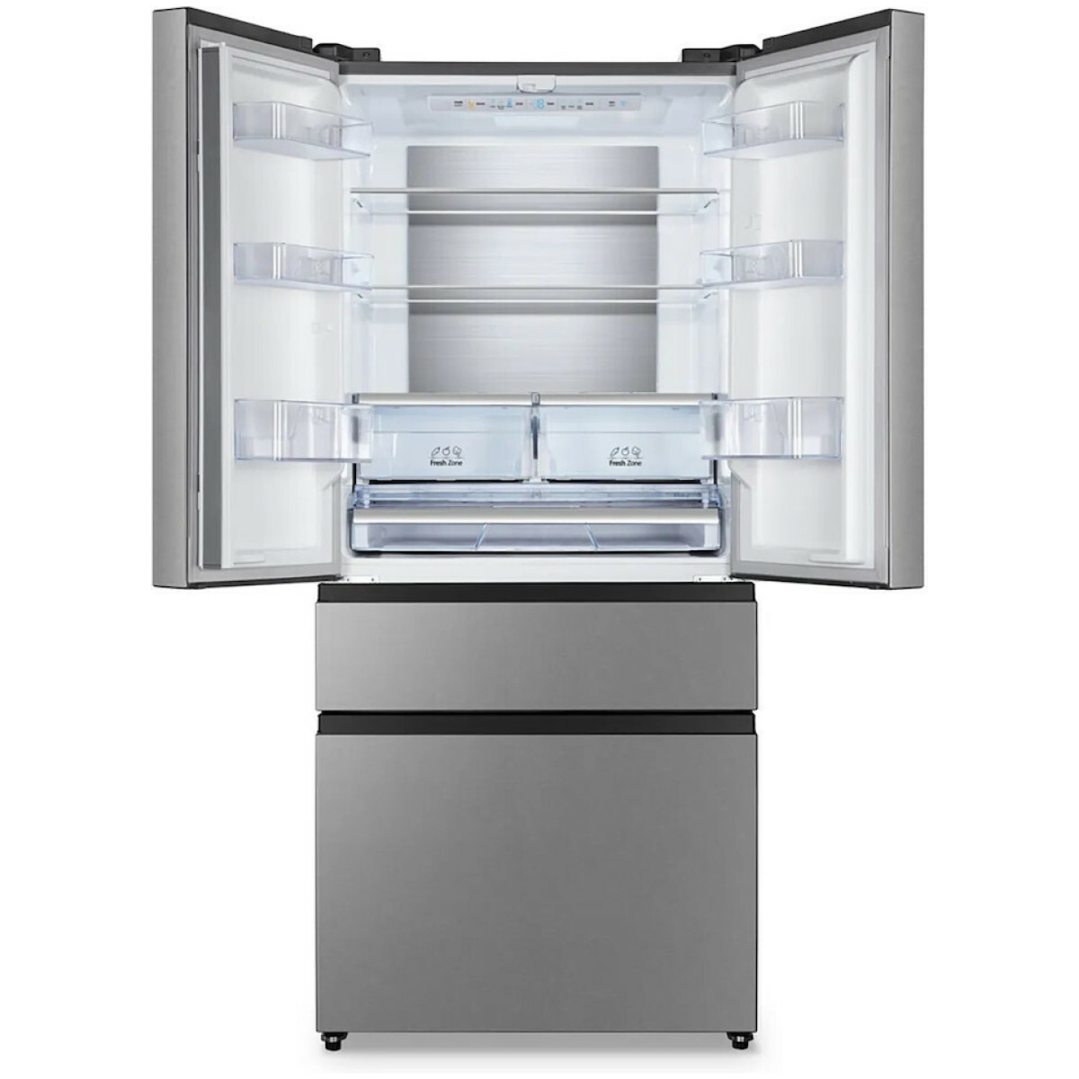 Hisense RF540N4SBI2 Ψυγείο Ντουλάπα 480lt Total NoFrost Υ181.7xΠ79.4xΒ70.6cm Inox ΕΩΣ 12 ΔΟΣΕΙΣ - Image 2