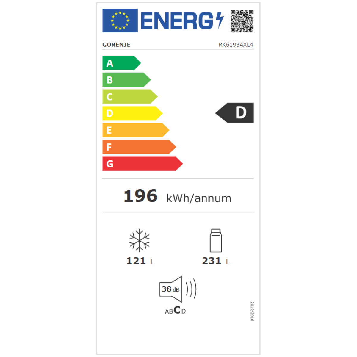 GORENJE RK6193AXL4 Ψυγειοκαταψύκτης NoFrost Inox D ΕΩΣ 12 ΔΟΣΕΙΣ - Image 2