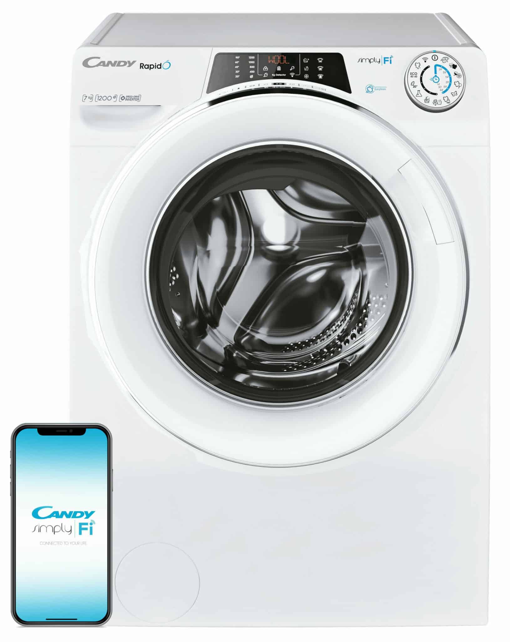 RO41274DWMCE_01-cce-scaled-1.jpg CANDY RO41274DWMCE/1-S Πλυντήριο Ρούχων 7kg A ΕΩΣ 12 ΔΟΣΕΙΣ - Image 1