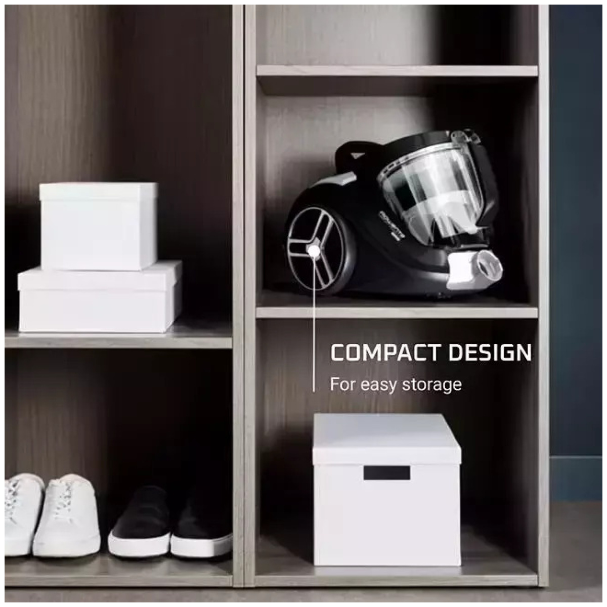 Rowenta RO4B25EA Compact Power Xxl Ηλεκτρική Σκούπα 900W με Κάδο 2.5lt Μαύρη (ΕΩΣ 12 ΔΟΣΕΙΣ) - Image 4