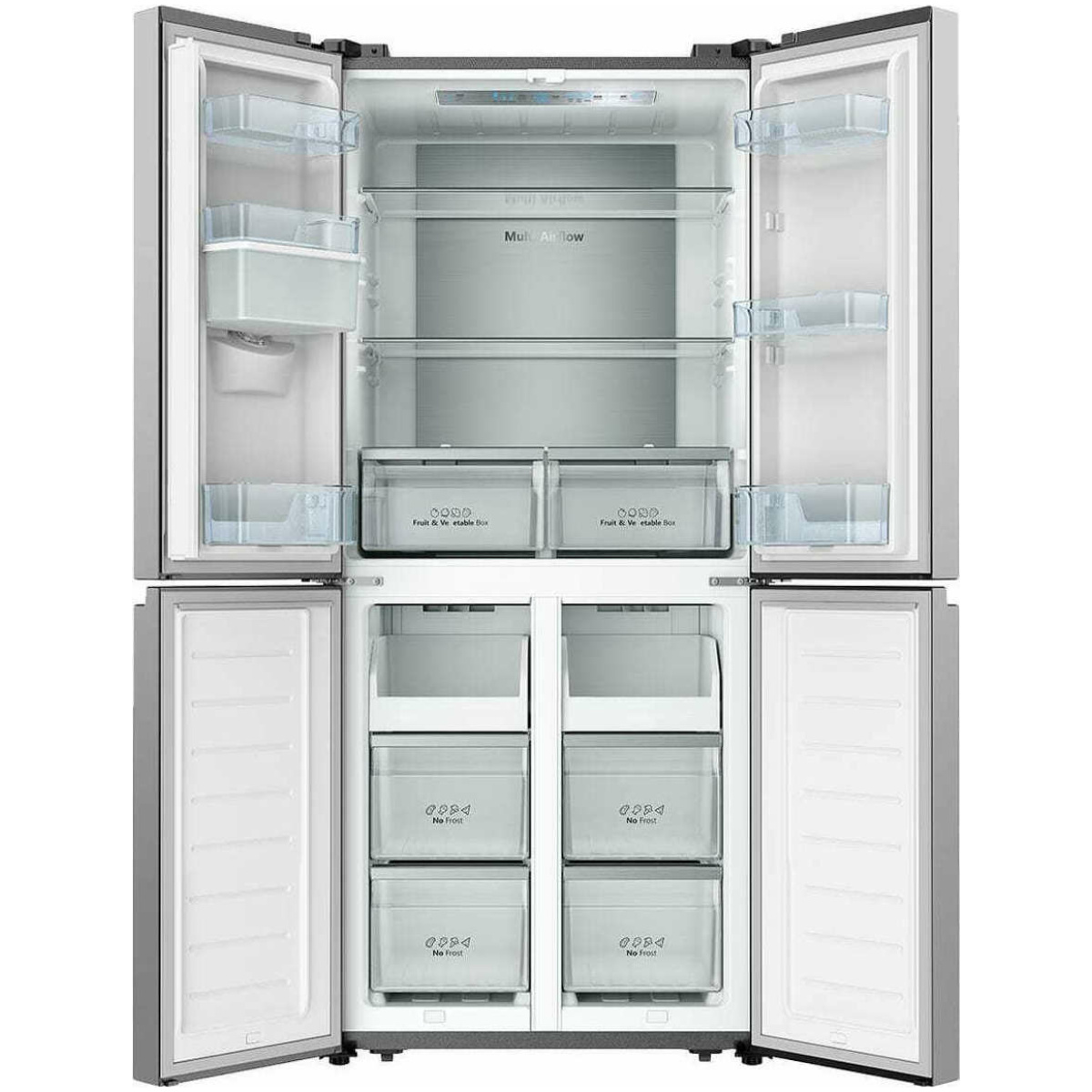 HiSENSE RQ563N4SWI1 Ψυγείο Ντουλάπα 454lt Full NoFrost Inox F ΕΩΣ 12 ΔΟΣΕΙΣ - Image 3