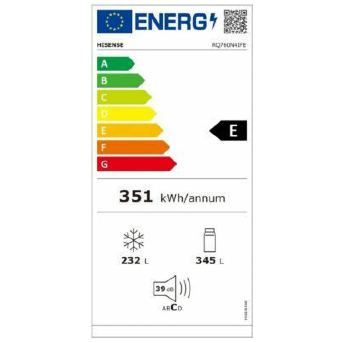 Hisense RQ760N4IFE Ψυγείο Ντουλάπα 577lt NoFrost Υ178.5xΠ91.4xΒ72.5cm Μαύρο ΕΩΣ 12 ΔΟΣΕΙΣ - Image 4