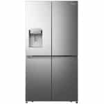 Hisense RQ760N4SASE Ψυγείο Ντουλάπα 585lt Total NoFrost Υ178.5xΠ91.4xΒ72.5cm Inox ΕΩΣ 12 ΔΟΣΕΙΣ