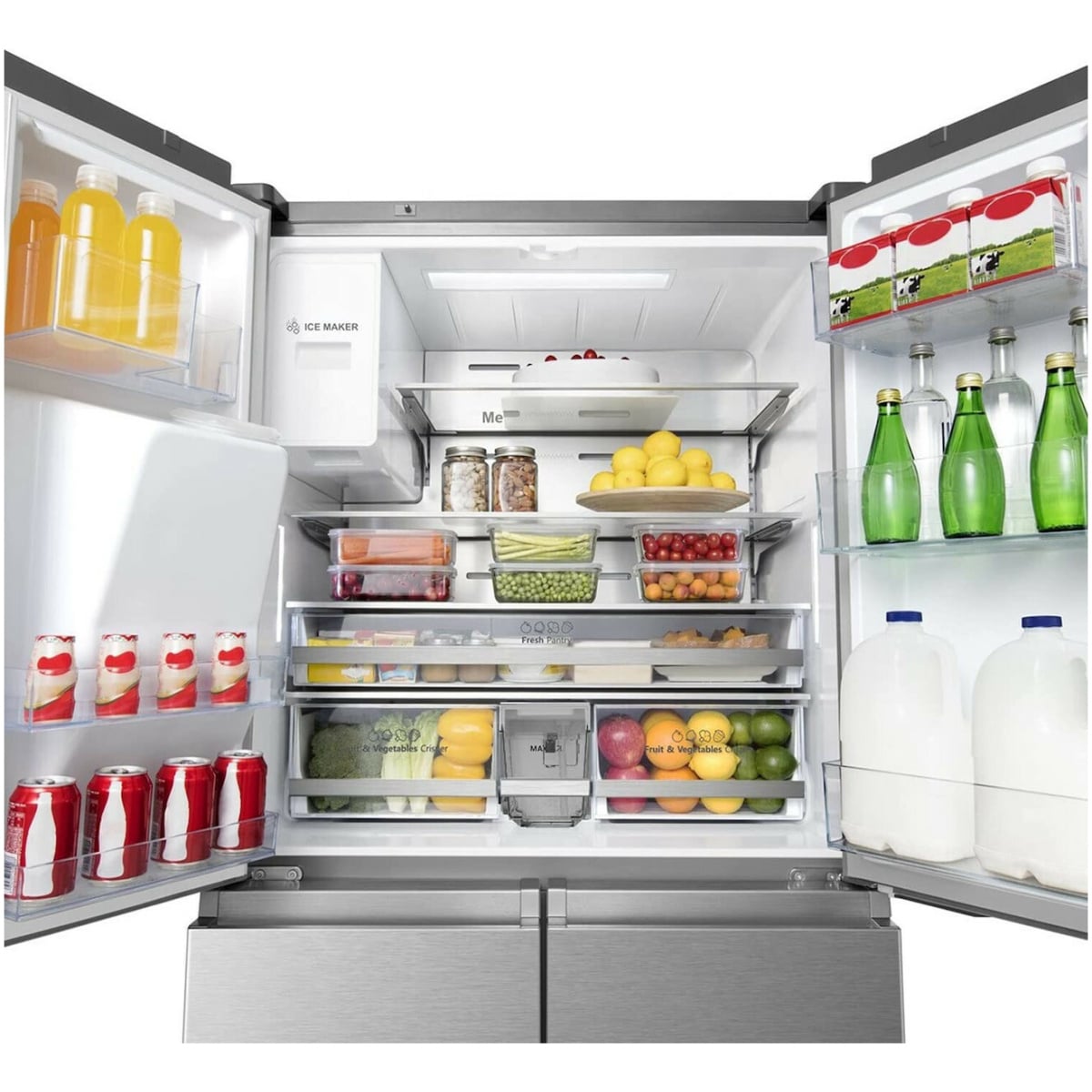 Hisense RQ760N4SASE Ψυγείο Ντουλάπα 585lt Total NoFrost Υ178.5xΠ91.4xΒ72.5cm Inox ΕΩΣ 12 ΔΟΣΕΙΣ - Image 3