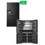 Hisense RQ760N4SBFE Ψυγείο Ντουλάπα 584lt Total NoFrost Υ178.5xΠ91.4xΒ72.5cm Μαύρο ΕΩΣ 12 ΔΟΣΕΣ - Image 3