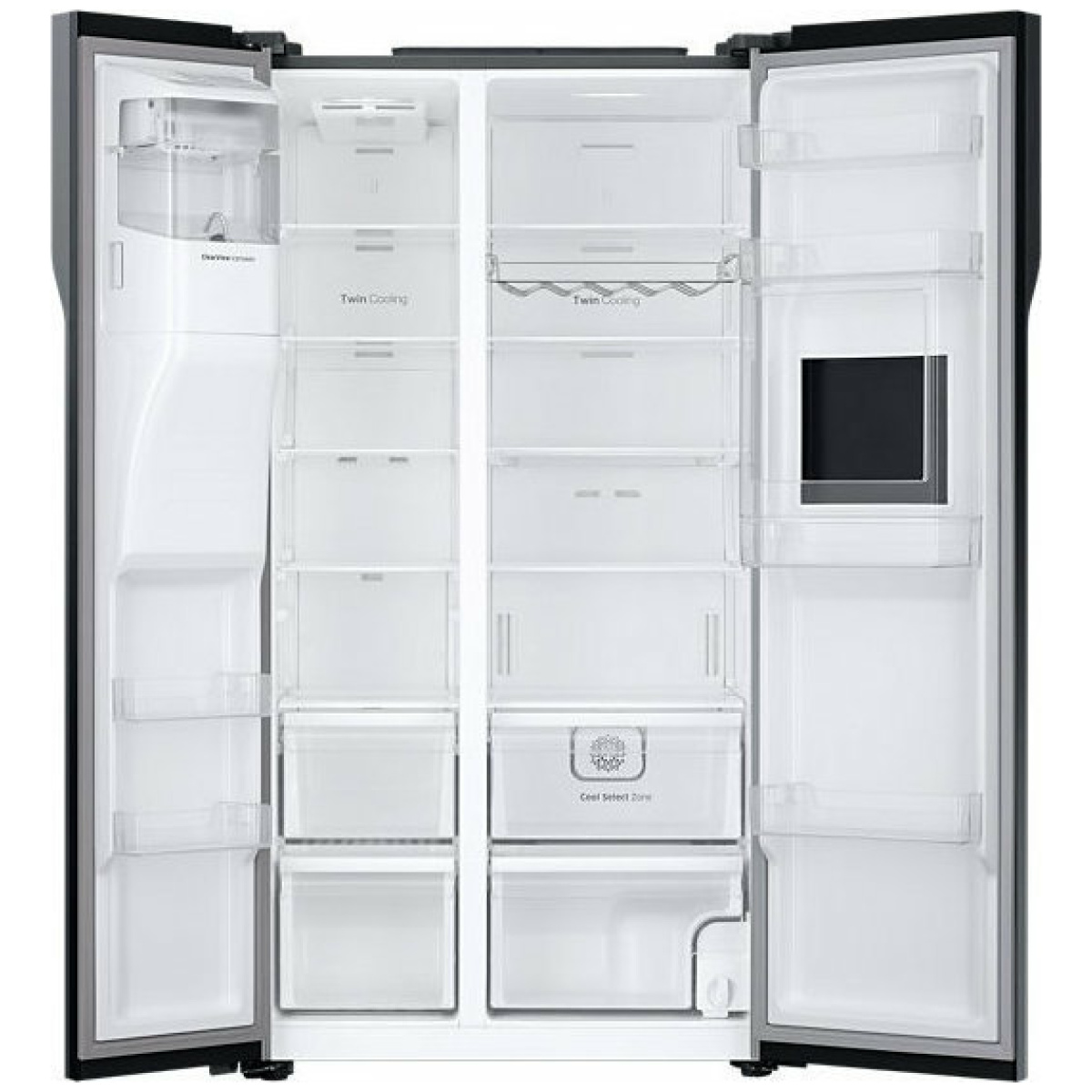 SAMSUNG RS51K57H02C Ψυγείο Ντουλάπα NoFrost A+ Black Inox ΕΩΣ 12 ΔΟΣΕΙΣ - Image 8