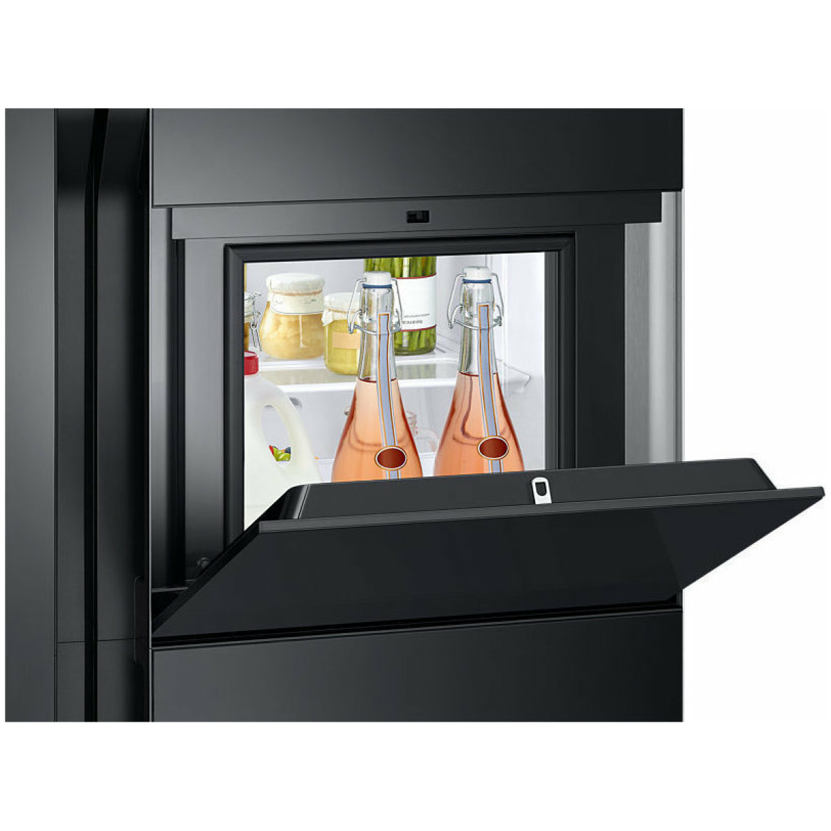 SAMSUNG RS51K57H02C Ψυγείο Ντουλάπα NoFrost A+ Black Inox ΕΩΣ 12 ΔΟΣΕΙΣ - Image 5