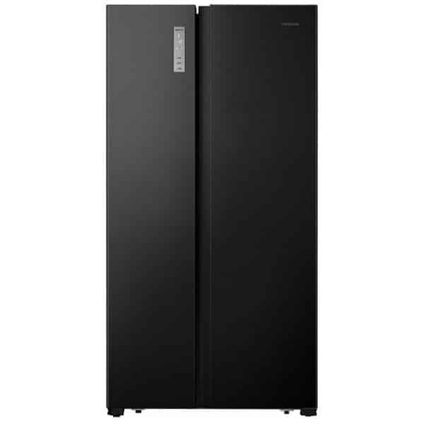 HiSENSE RS677N4BFE Ψυγείο Ντουλάπα 519lt Full NoFrost Mαύρο Ε ΕΩΣ 12 ΔΟΣΕΙΣ