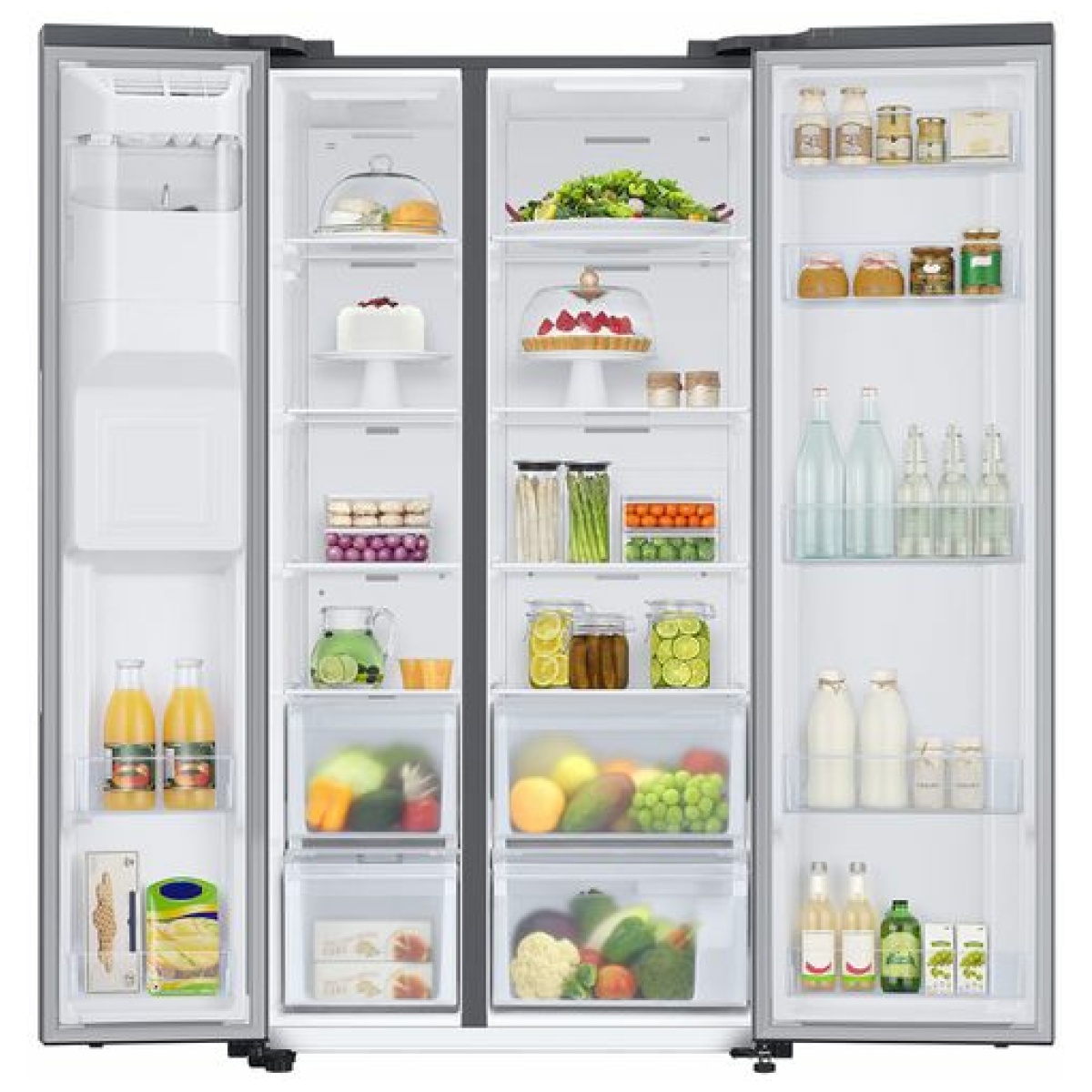 SAMSUNG  RS67A8810S9/EF Ψυγείο Ντουλάπα Full NoFrost  Inox  ΕΩΣ 12 ΔΟΣΕΙΣ - Image 2
